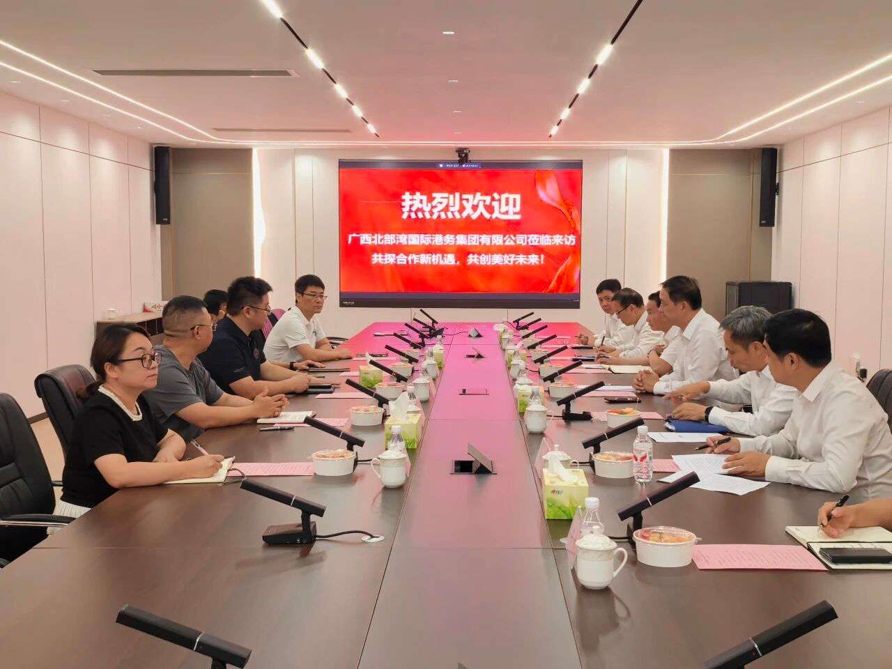 北部湾港集团与广西田东锦江循环经济产业园开展交流座谈