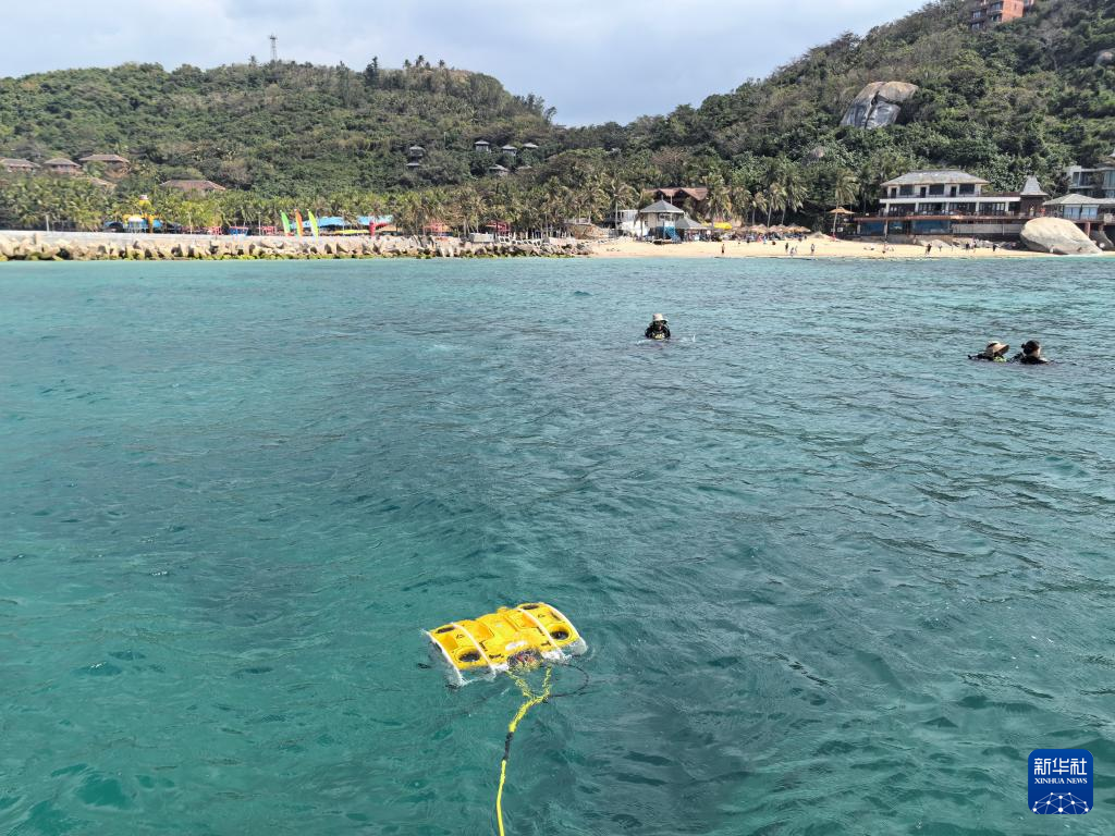 水下机器人在海洋场景中的作业画面，对应海洋装备与海洋大模型应用主题。