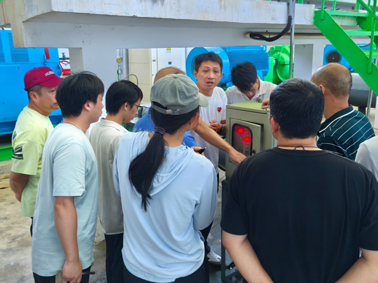 北郊水厂开展岗位应急技能培训。